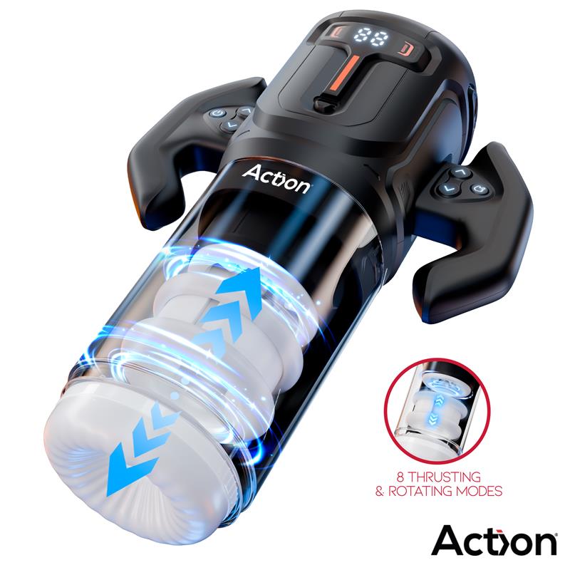 masturbador automatico Masturbador Masculino Automático com 9 modos de Sucção + 9 modos de  Vibração Recarregável com Painel digital Sex Shop