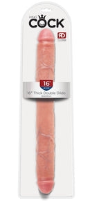 DILDO DUPLO REALÍSTICO THICK DOUBLE DILDO KING COCK 16”