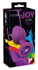 PLUG MÉDIO COLORFUL JOY JEWEL LILÁS