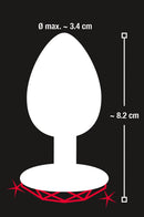 ANAL PLUG DIAMOND COM PEDRA EM CORAÇÃO