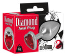 ANAL PLUG DIAMOND COM PEDRA EM CORAÇÃO