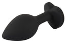 BUTT PLUG DE SILICONE COM BRILHANTE EM CORAÇÃO