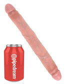 DILDO DUPLO REALÍSTICO SLIM DOUBLE DILDO KING COCK 12”