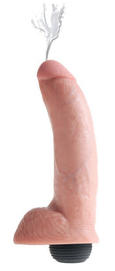 DILDO COM EJACULAÇÃO E TESTÍCULOS KING COCK SQUIRTING COCK 9"