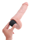 DILDO COM EJACULAÇÃO E TESTÍCULOS KING COCK SQUIRTING COCK 9"