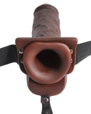 ARNÊS COM DILDO OCO E EJACULAÇÃO 9" HOLLOW SQUIRTING STRAP-ON FETISH FANTASY SERIES
