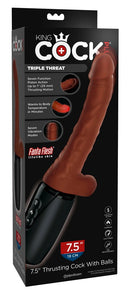 VIBRADOR REALISTICO COM MOVIMENTO & FUNÇÃO DE CALOR 7.5 "