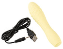 MINI VIBRADOR CUTIES AMARELO RECARREGÁVEL