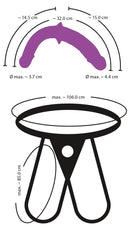 STRAP-ON DUPLO ROXO MACIO