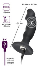PLUG ANAL FORMA DE PÉNIS RECARREGÁVEL