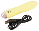 MINI VIBRADOR CUTIES AMARELO RECARREGÁVEL