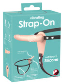 STRAP-ON COM VIBRAÇÃO DE SILICONE