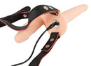 STRAP-ON DUO COM VIBRAÇÃO DE SILICONE