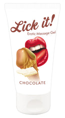LUBRIFICANTE BEIJÁVEL LICK - IT CHOCOLATE BRANCO