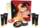 CONJUNTO SHUNGA SEGREDOS DE GEISHA MORANGO E CHAMPANHE