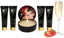CONJUNTO SHUNGA SEGREDOS DE GEISHA MORANGO E CHAMPANHE