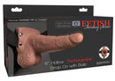 ARNÊS COM DILDO OCO COM VIBRAÇÃO USB 6" HOLLOW