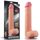 LOVETOY DILDO NATURE 12" DUAL LAYER FLESH
