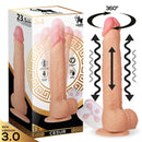 DILDO REALISTICO CENTAURO CESUR 3.0 COM VIBRAÇÃO E ROTAÇÃO DE 360º