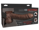 STRAP-ON OCO COM VIBRAÇÃO 8“ RECARREGÁVEL COM CONTROLO REMOTO