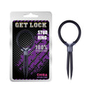 ANEL STUD DE SILICONE BLACK