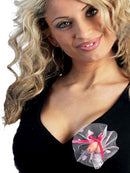 ALFINETE COM PÉNIS E TULE ROSA