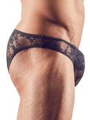 CUECA DE RENDA PRETA