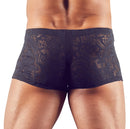 BOXER PRETO EFEITO RENDADO
