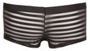 BOXER PRETO TRANSPARENTE COM RISCAS