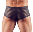 BOXER PRETO TRANSPARENTE COM RISCAS