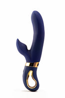 VIBRADOR COM AQUECIMENTO E ESTIMULADOR CLITORIANO RECARREGÁVEL