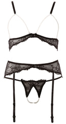 CONJUNTO COM PÉROLAS ABIERTA FINA