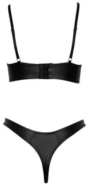 CONJUNTO DE LINGERIE PRETO MATE