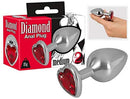 ANAL PLUG DIAMOND COM PEDRA EM CORAÇÃO