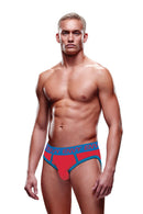 JOCK VERMELHO BRILHANTE COM AZUL