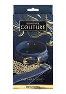 COLEIRA E TRELA BONDAGE COUTURE AZUL