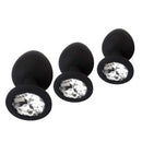 PLUG ANAL DIAMOND BUTT PLUG PRETO