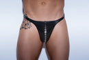 SLIP PRETO COM TACHAS