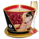 VELA DE MASSAGEM SHUNGA ROMANCE CHAMPANHE E MORANGO 170ML