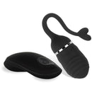 OVO VIBRATÓRIO PRETO DE SILICONE USB COM CONTROLO REMOTO
