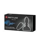 PRETTYLOVE ESTIMULADOR ANAL HARRIET INSUFLÁVEL USB SILICONE PRETO