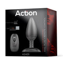 BUTT PLUG ASHER REMOTE CONTROL MAGNETIC USB BLACK