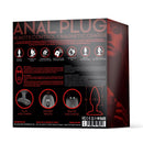 BUTT PLUG ASHER REMOTE CONTROL MAGNETIC USB BLACK