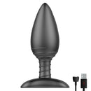 BUTT PLUG ASHER REMOTE CONTROL MAGNETIC USB BLACK