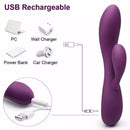 VIBRADOR BACALL 3.0 SILICONE PURPLE USB