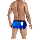 BOXER ATLÉTICO PROVOCATIVO BRILHANTE EM AZUL
