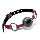 MORDAÇA BALL GAG DIAMOND COURO VEGANO