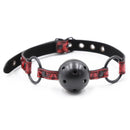 MORDAÇA BALL GAG DIAMOND COURO VEGANO