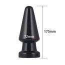 BUTT PLUG KING SIZED ANAL SHOCKER 7" BLACK