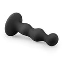 BUTT PLUG SILICONE RIBBED PRETO